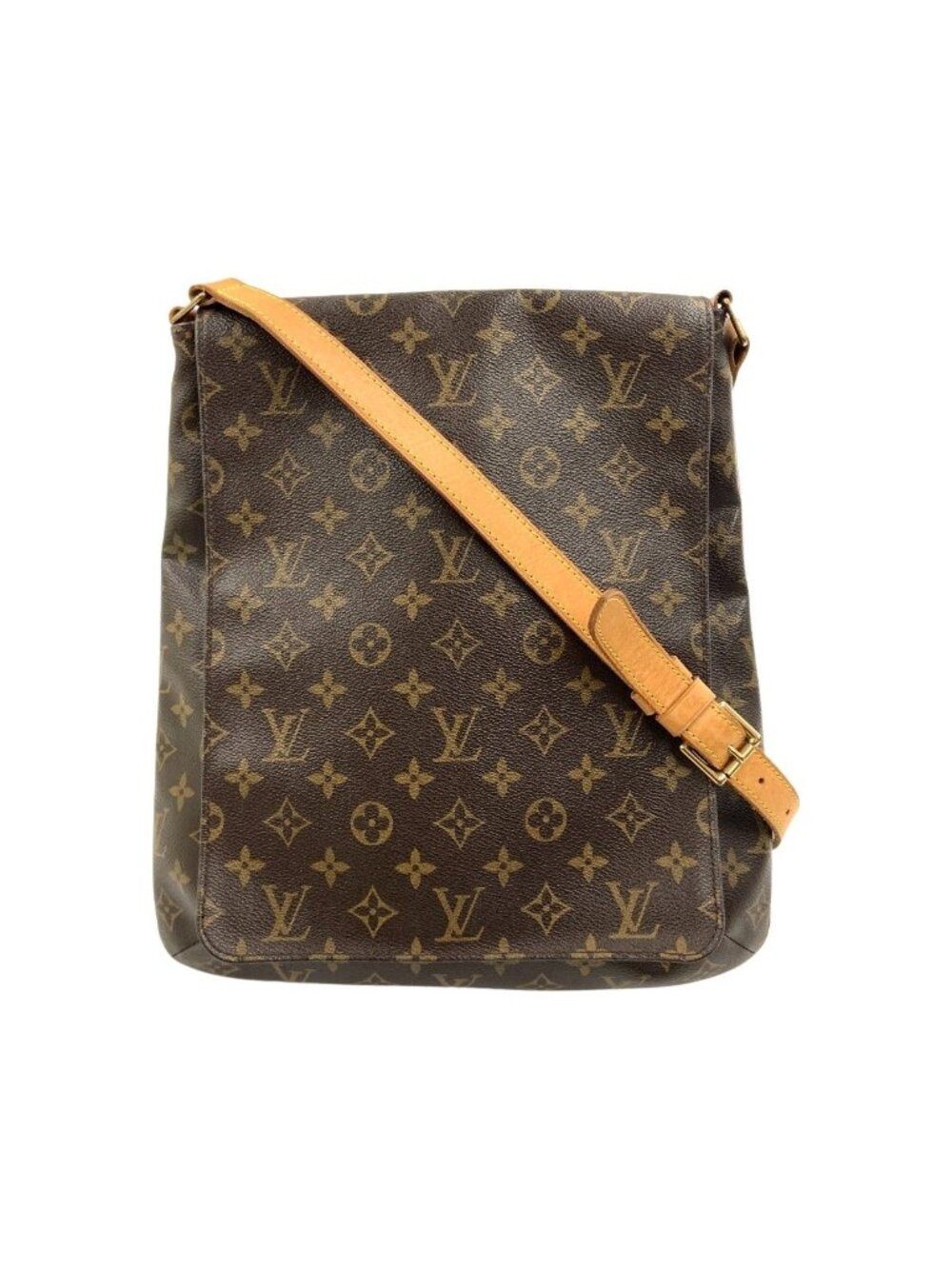 Louis Vuitton Monogram Musette Shoulder Bag Brown